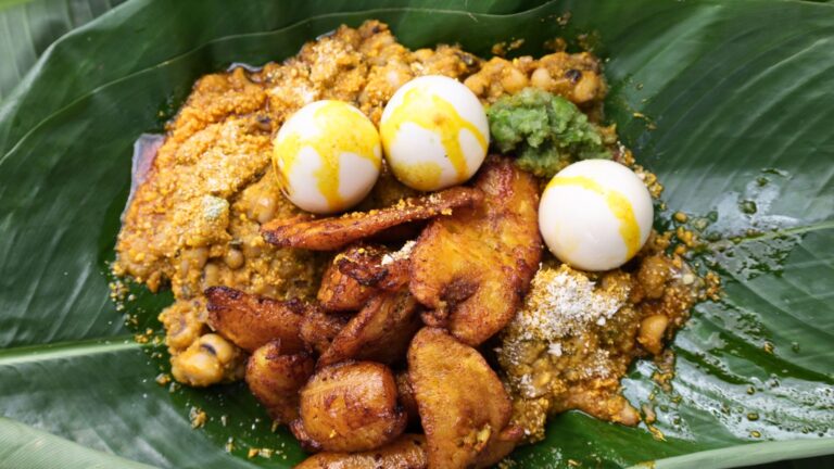 Gari and beans