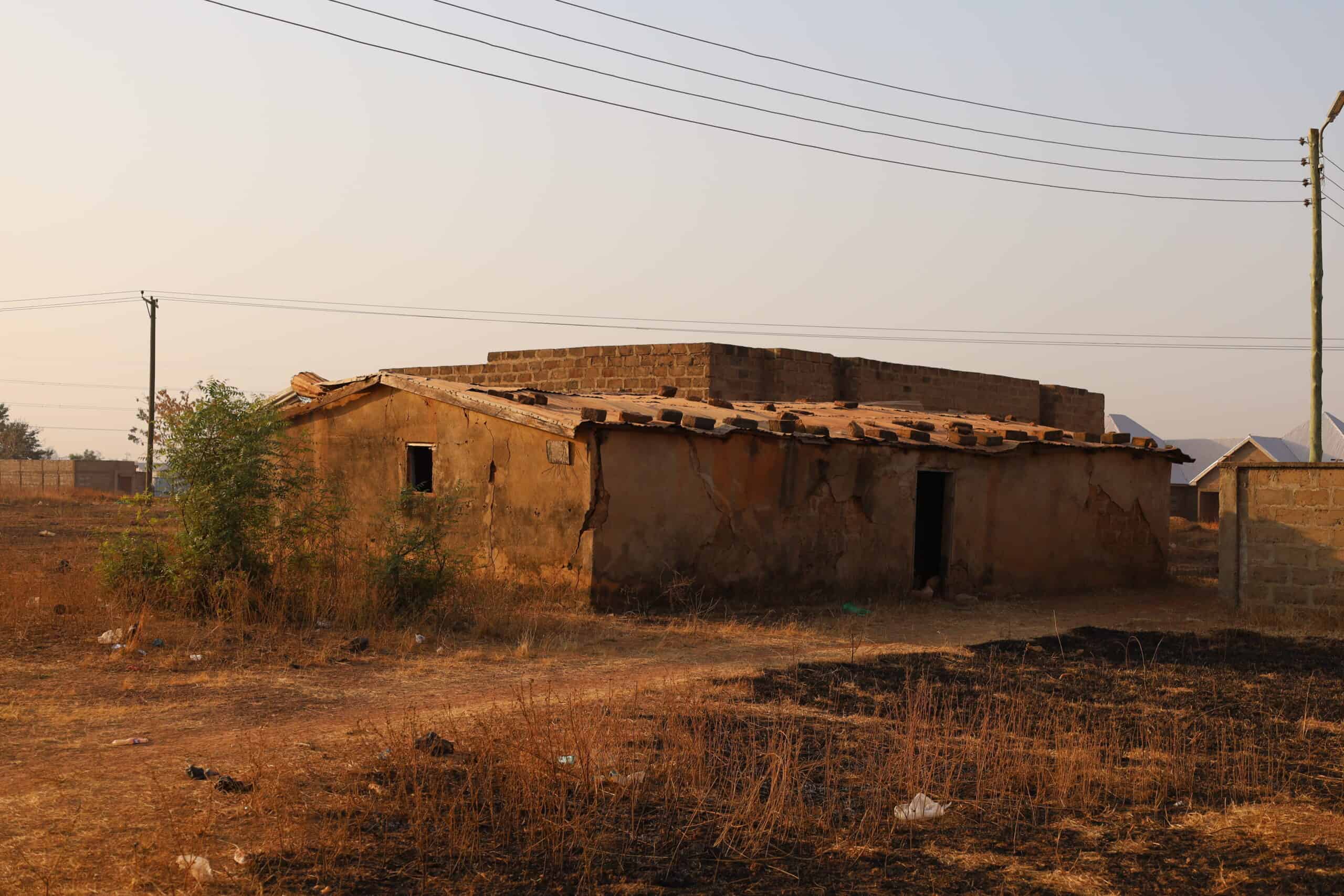 Traditional hut compound in Tamale, Ghana.
