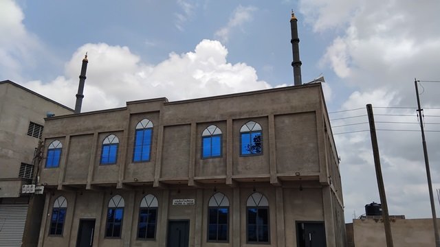 a recently-built Ghanaian mosque