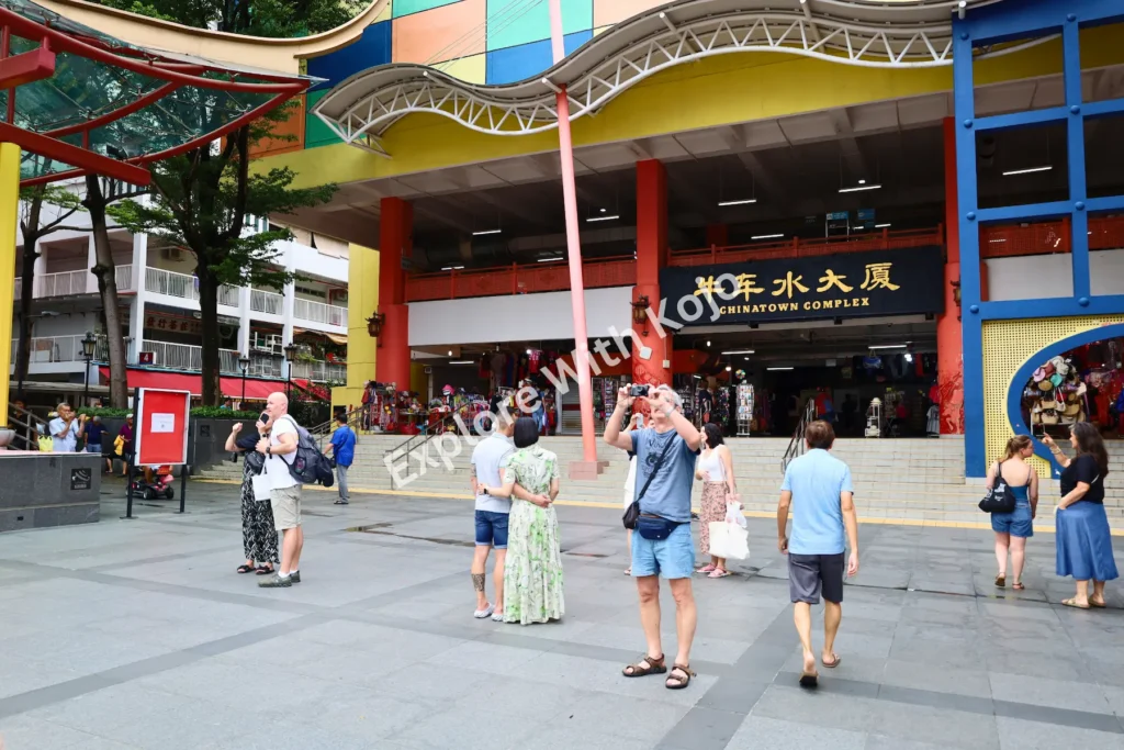 Colorful buildings in Chinatown&nbsp;Singapore.