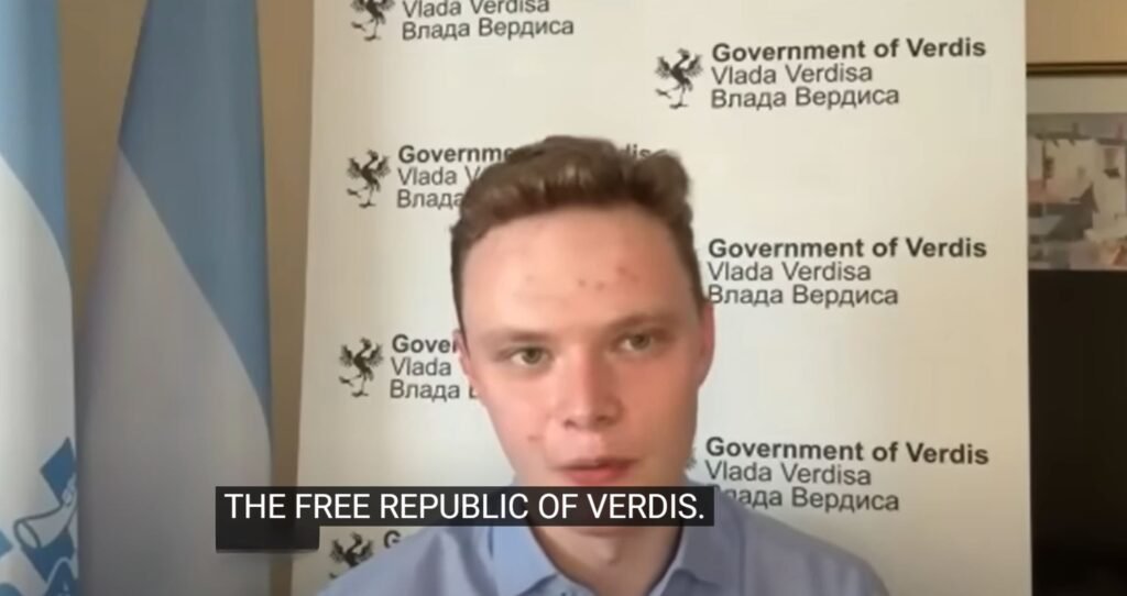 Daniel Jackson, founder of the Free Republic of Verdis, speaking during an NBC interview.