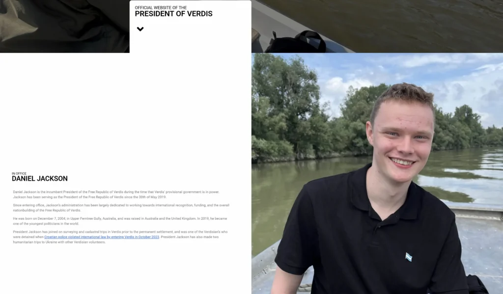 Official website of the President of Verdis 