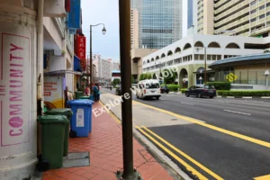 Roadside view of People&rsquo;s Park Complex Singapore.