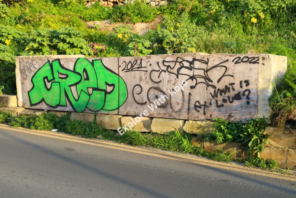 Street graffiti art Malta.