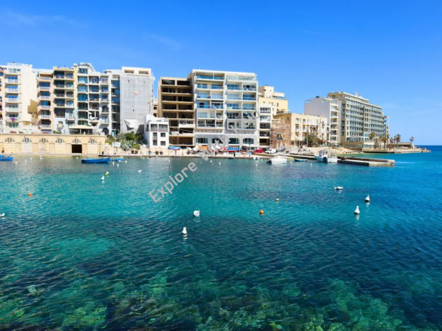 Seaside apartments in Malta with crystal-clear blue water