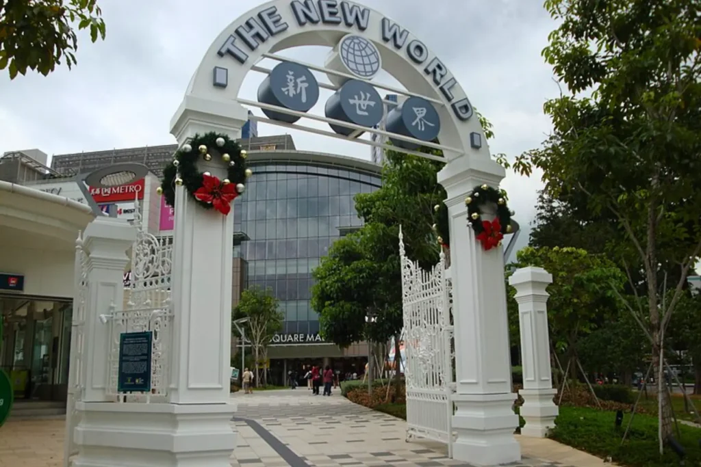 Lavender neighborhood with MRT and shops in Singapore