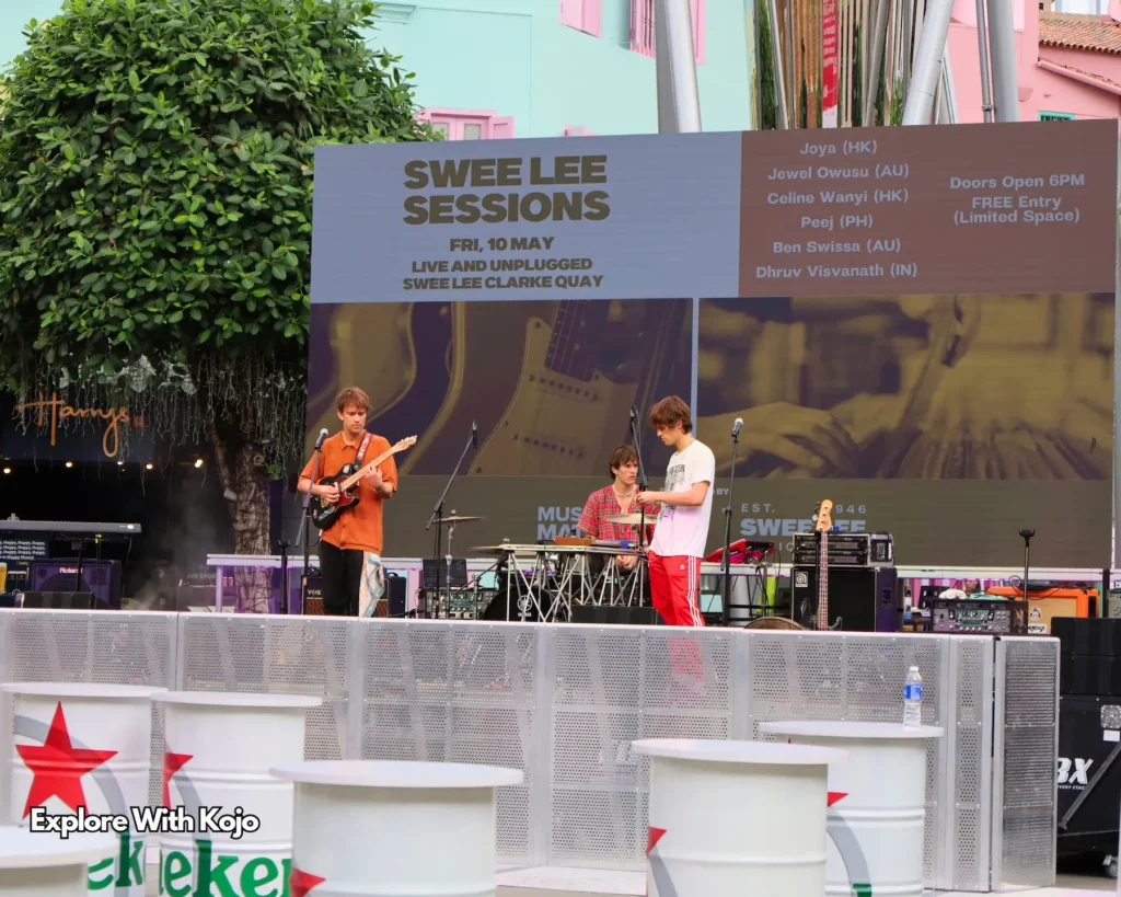 Live music performance at Clarke Quay Singapore