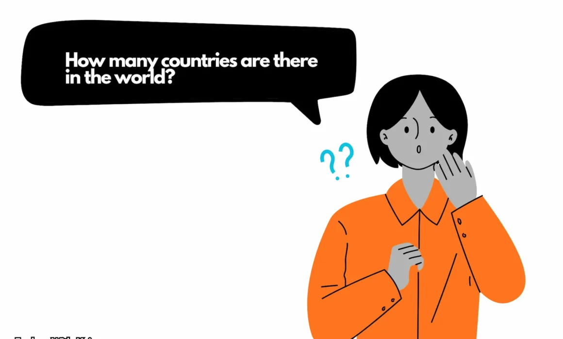 Cartoon character asking how many countries exist in the world.