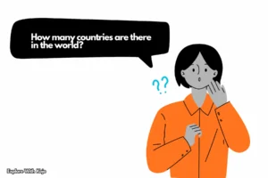Cartoon character asking how many countries exist in the world.