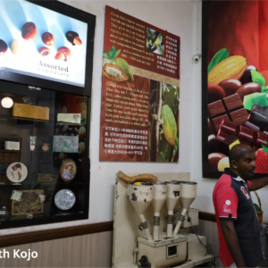 Chocolate history exhibits inside Kuala Lumpur Chocolate Museum
