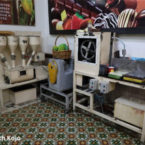 Chocolate making display inside Kuala Lumpur Chocolate Museum
