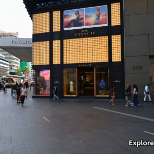 Pavilion Mall exterior view in Kuala Lumpur