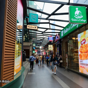 Tealive outlet on a busy Kuala Lumpur street