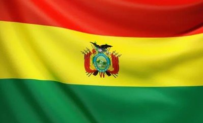 Flag of Bolivia with red, yellow, and green horizontal stripes.