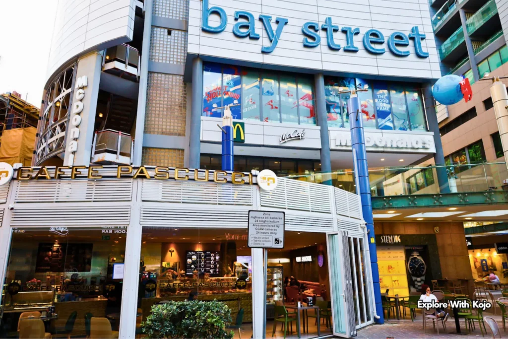 Bay Street shopping and entertainment complex St Julian’s
