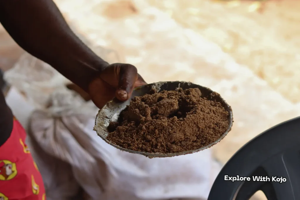 Cocoa pod ash used as potash in African black soap making in Ghana