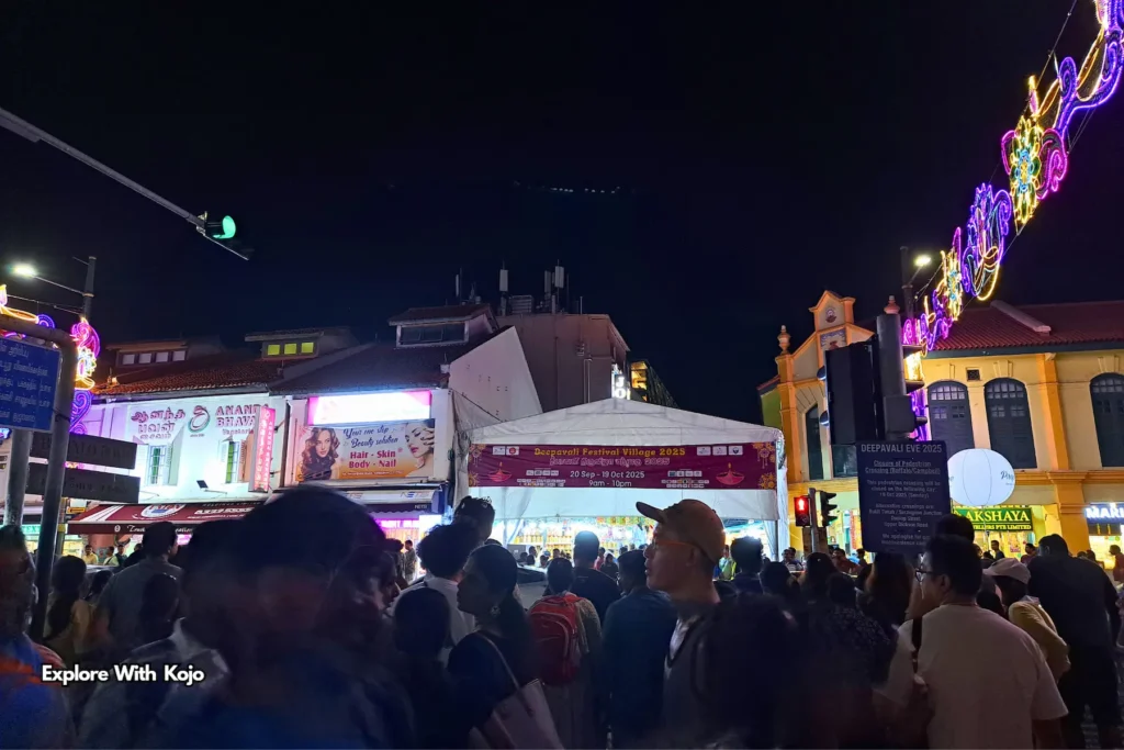 Crowds at Deepavali Festival Village 2025 in Little India Singapore