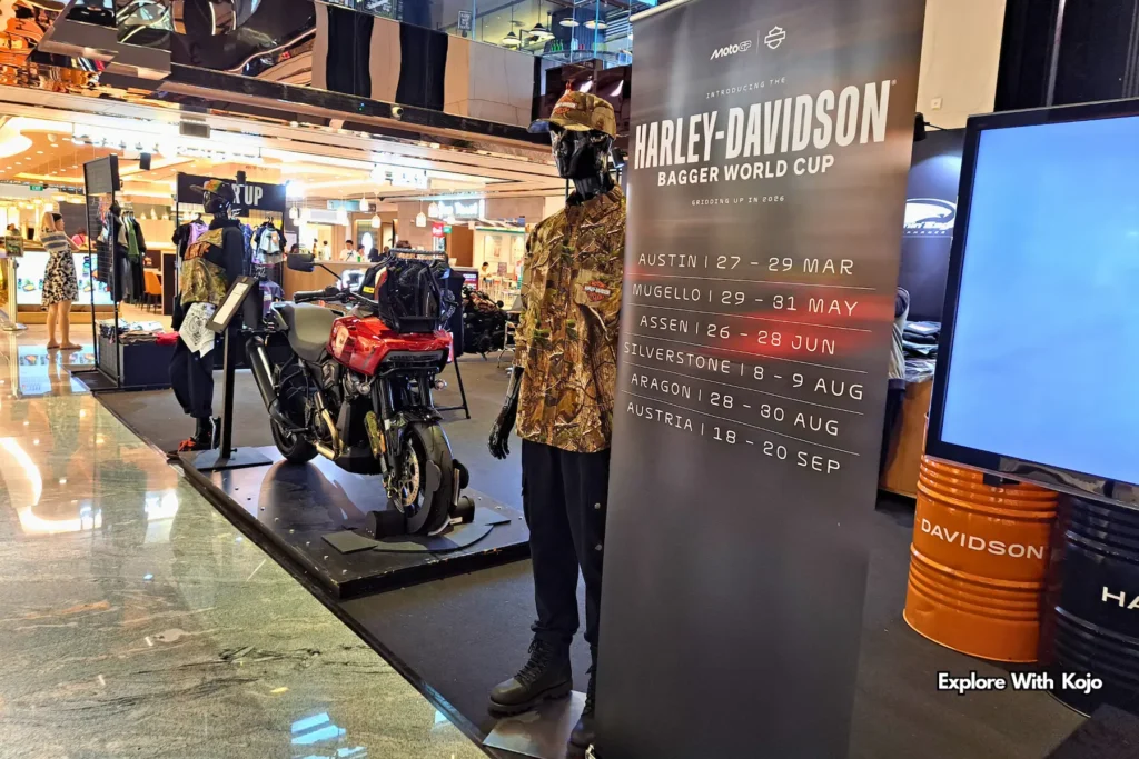 Harley-Davidson exhibition booth at Wisma Atria Singapore