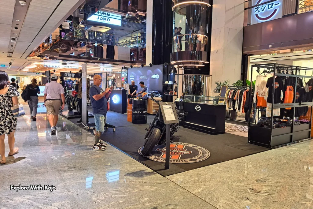 Harley-Davidson lifestyle store and bikes at Wisma Atria