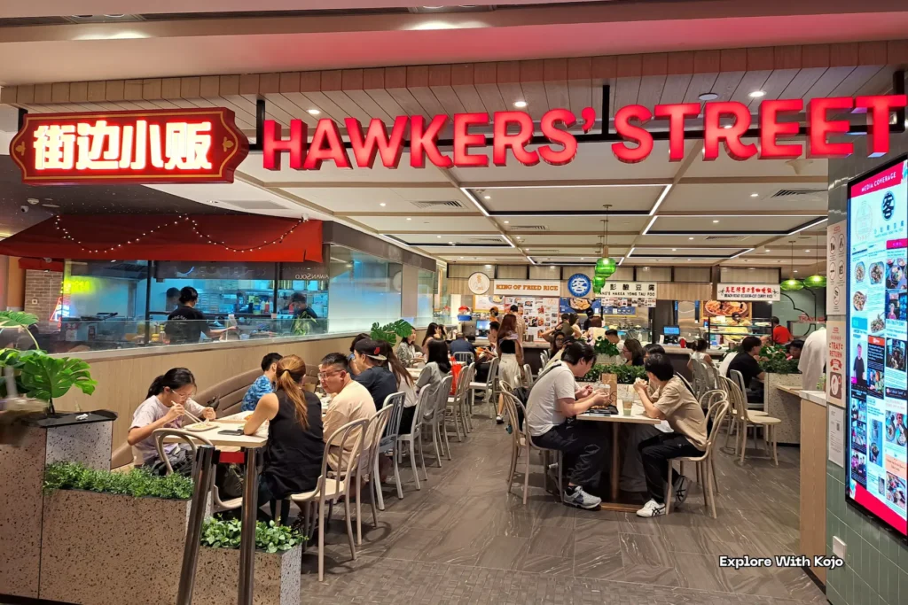 Hawker Street dining area at ION Orchard Singapore