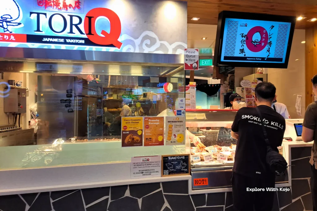 ToriQ Japanese yakitori skewers stall at ION Orchard Singapore