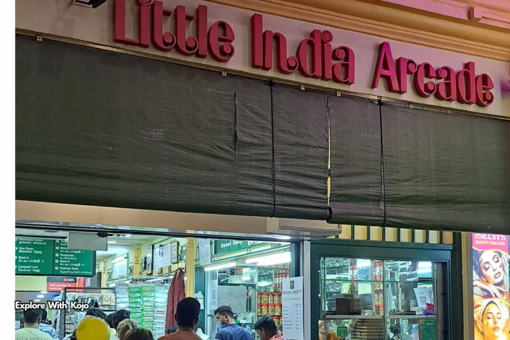 Entrance sign of Little India Arcade Singapore