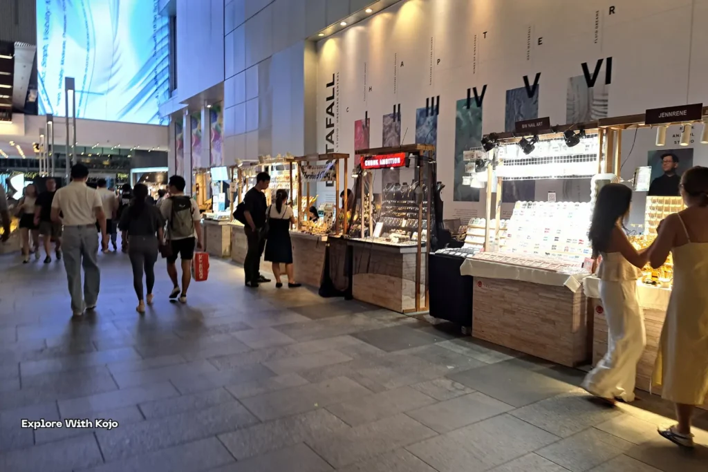 Pop-up shops inside 313 Somerset Orchard Road.