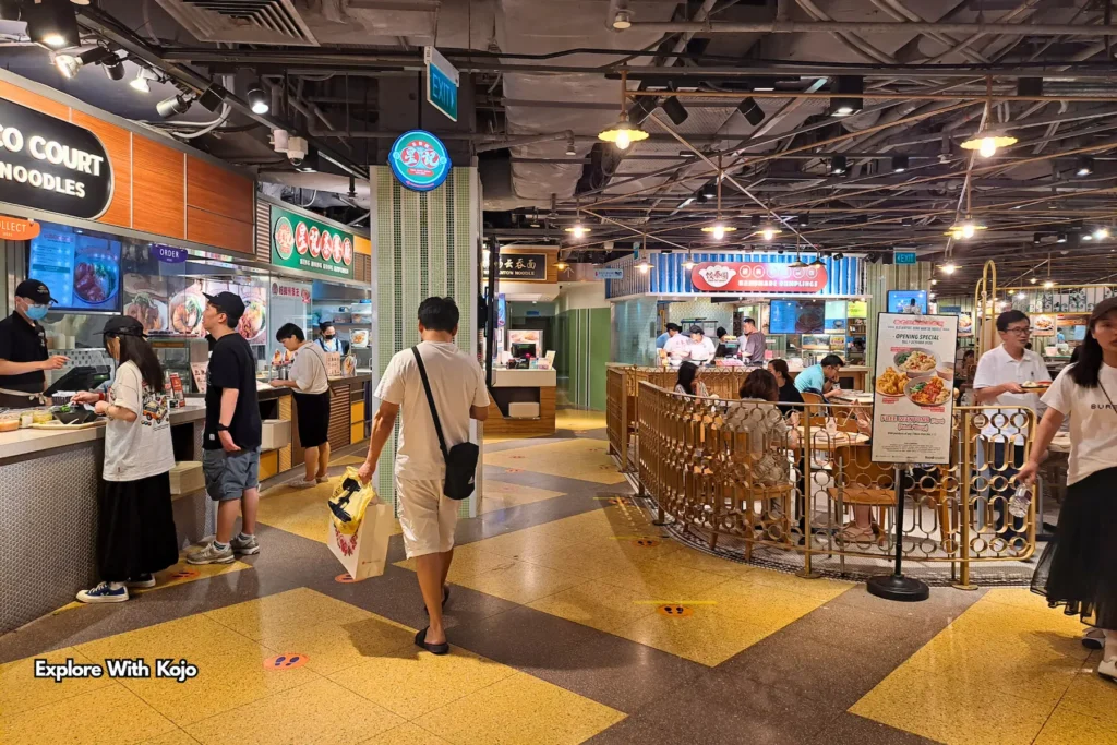 Entrance to the food court area at Wisma Atria Singapore