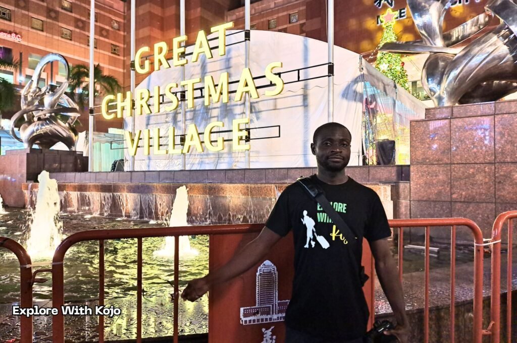 kojo enoch at orchard road great christmas village singapore