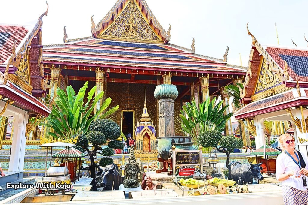 Altar outside the Temple of the Emerald Buddha at the Grand Palace