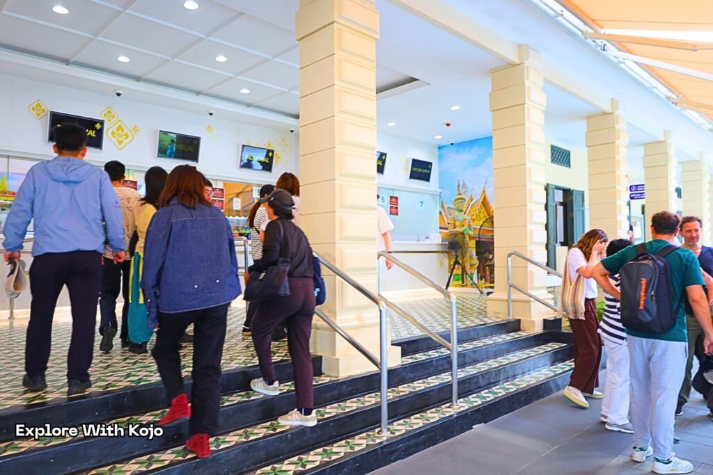 Ticketing booth at the Grand Palace entrance in Bangkok