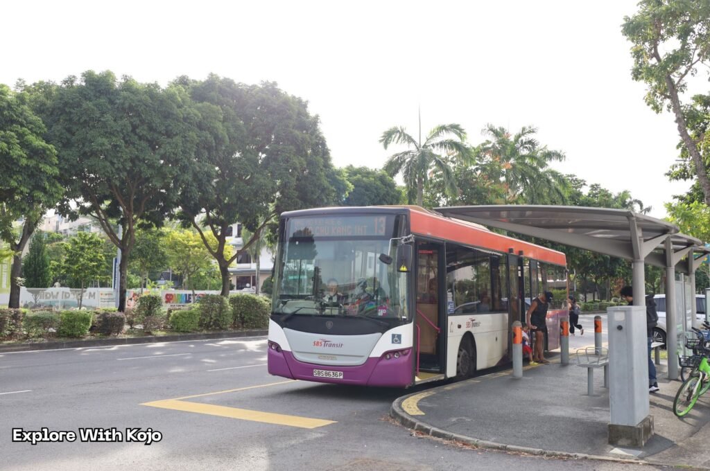 Public bus in Singapore used to reach i12 Katong Mall