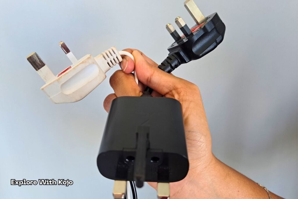 Singapore Type G plugs that do not fit standard power outlets in Thailand