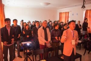 This is a picture of a house church in China
