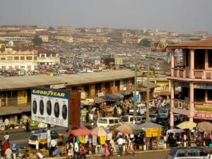 A market in Kumasi, Ghana